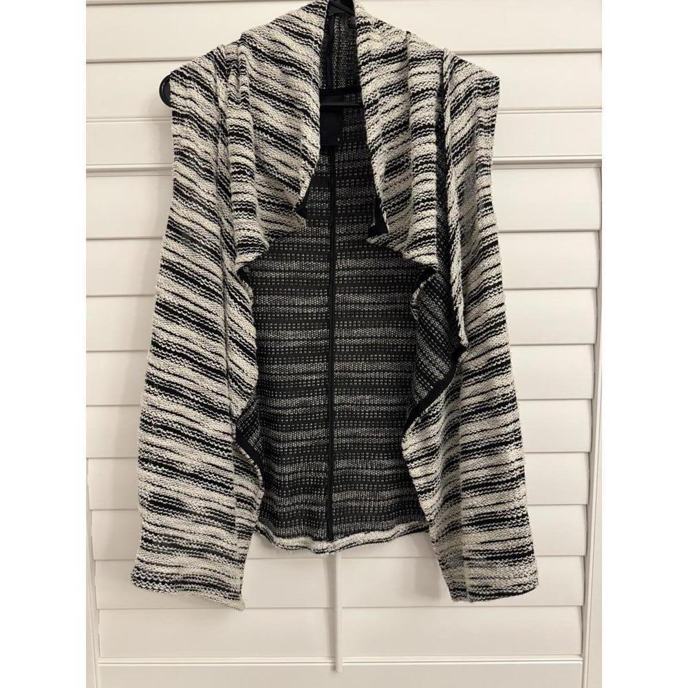 Anthropologie Dolan Mimeo Marled Knit Striped Waterfall Cardigan Sweater size S